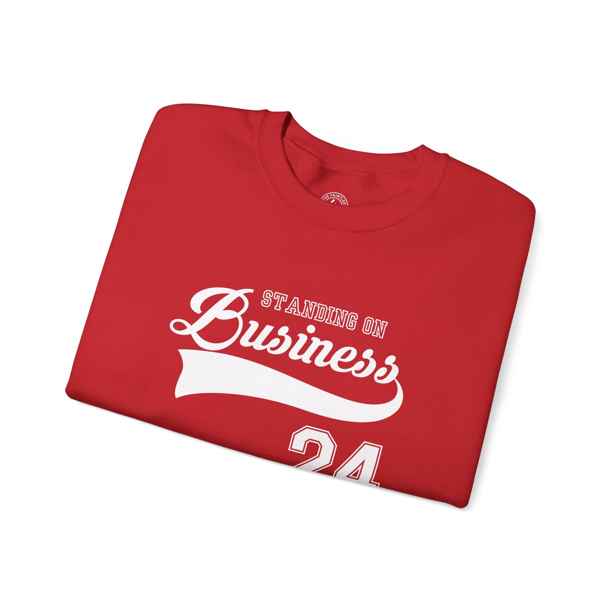 Crewneck Sweatshirt — 'Standing On Business 24' Vintage Athletic Logo