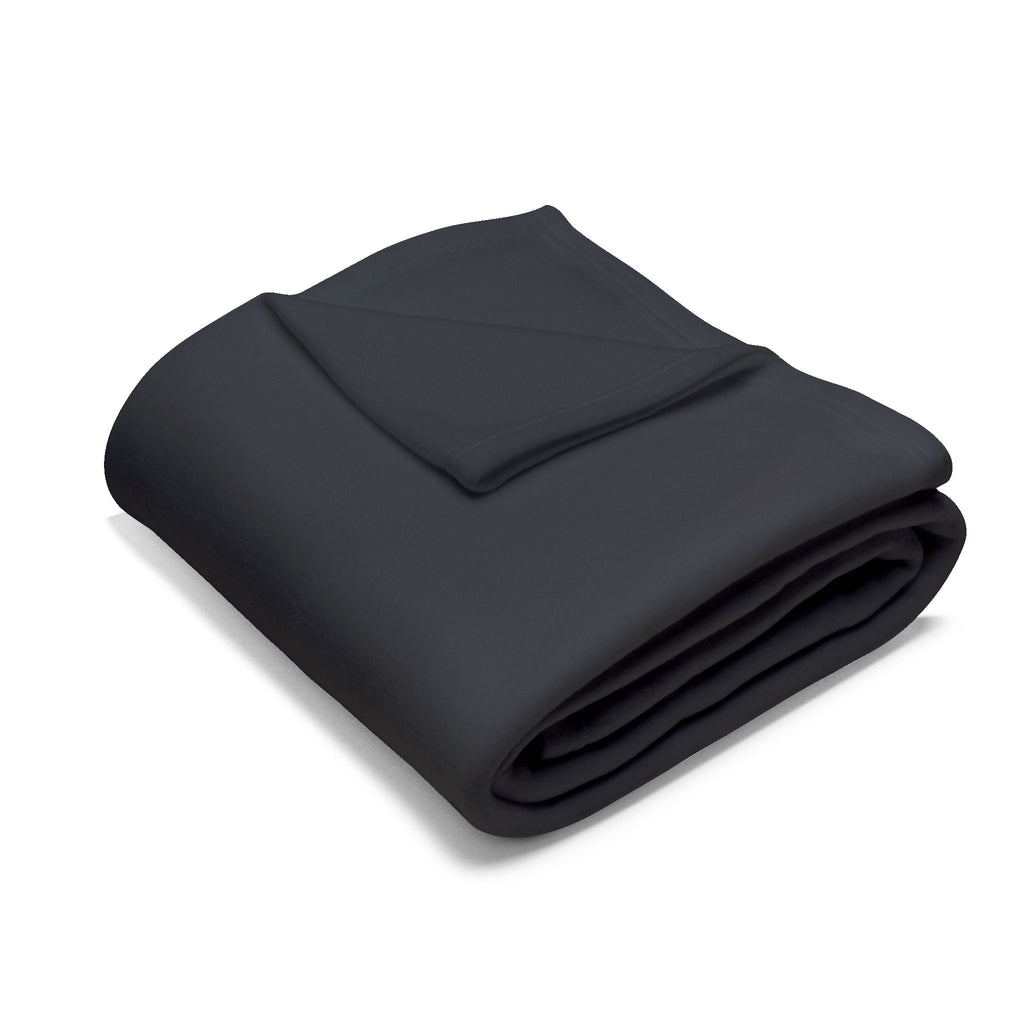 The Faintless Logo Fleece Blanket — Black Arctic Throw