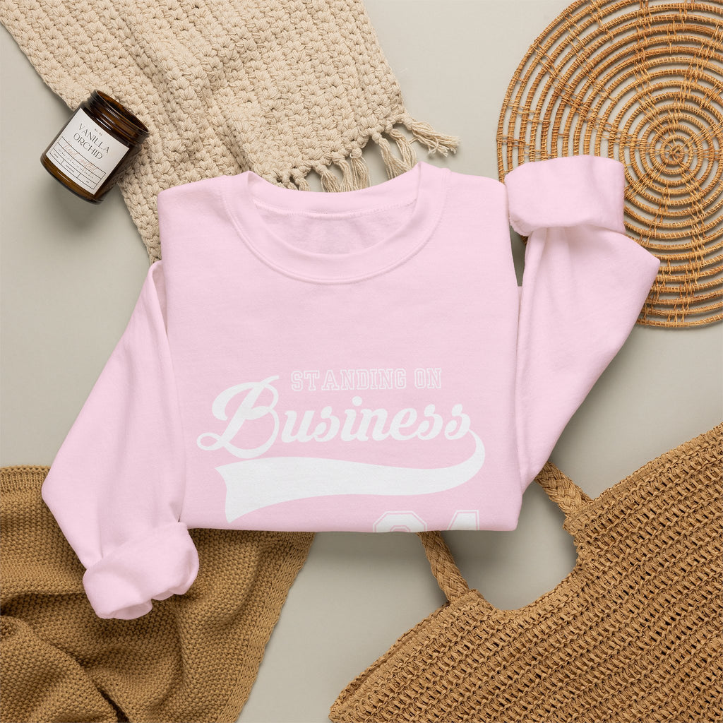 Crewneck Sweatshirt — 'Standing On Business 24' Vintage Athletic Logo