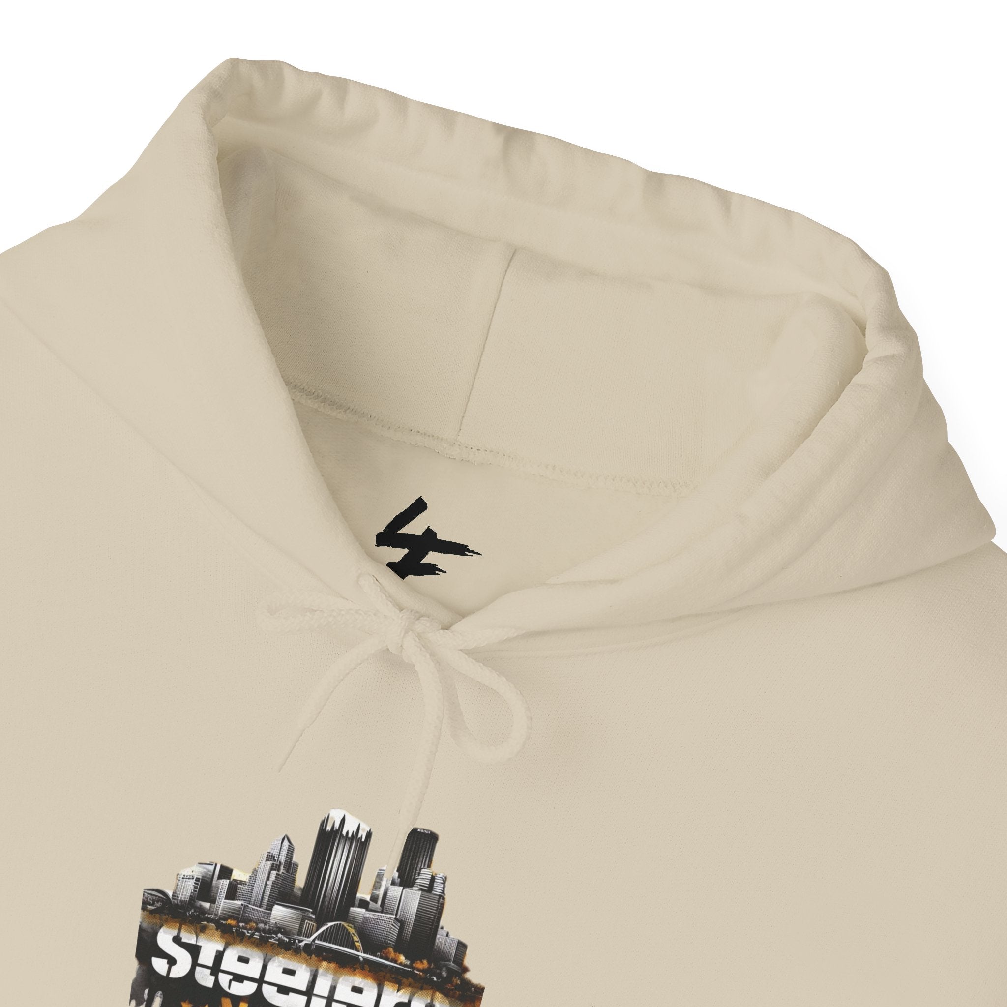 Steel Talk Hoodie — Pittsburgh Steelers Skyline & "Here We Go" Fan Pullover