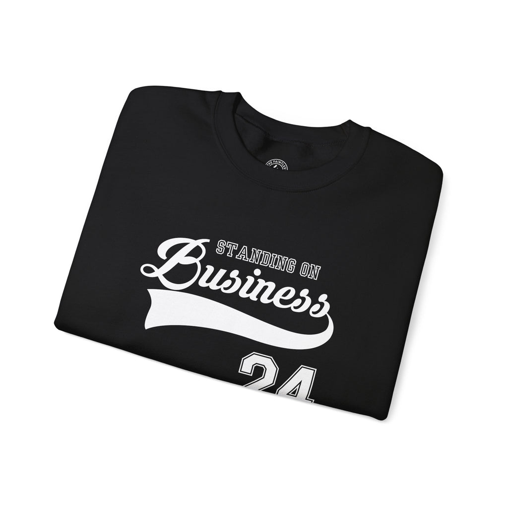 Crewneck Sweatshirt — 'Standing On Business 24' Vintage Athletic Logo