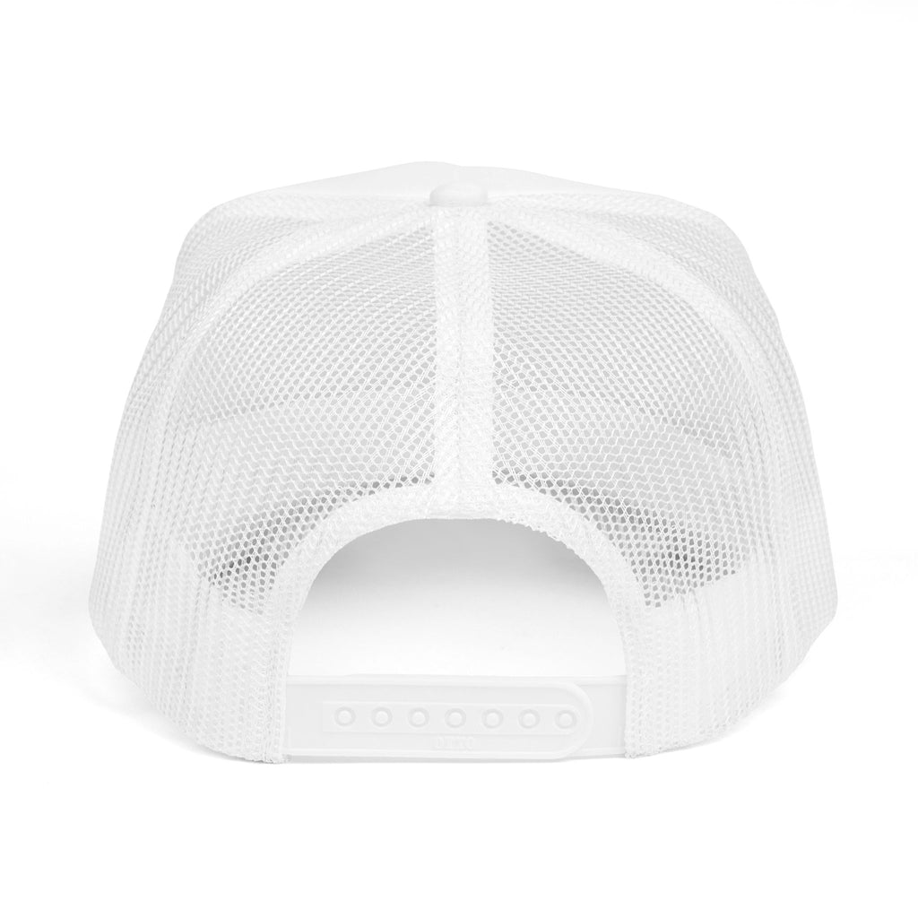 Steel Talk Trucker Hat – Bold Yellow Script Mesh Cap