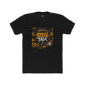Steel Talk Graphic Tee — Bold Black & Gold Sports Podcast Shirt