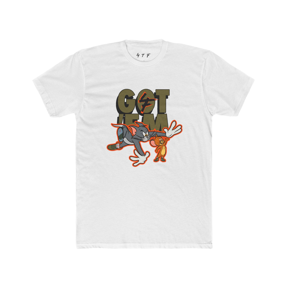 Got 'Em Cartoon Tee — Funny Tom & Jerry Style Graphic T-Shirt
