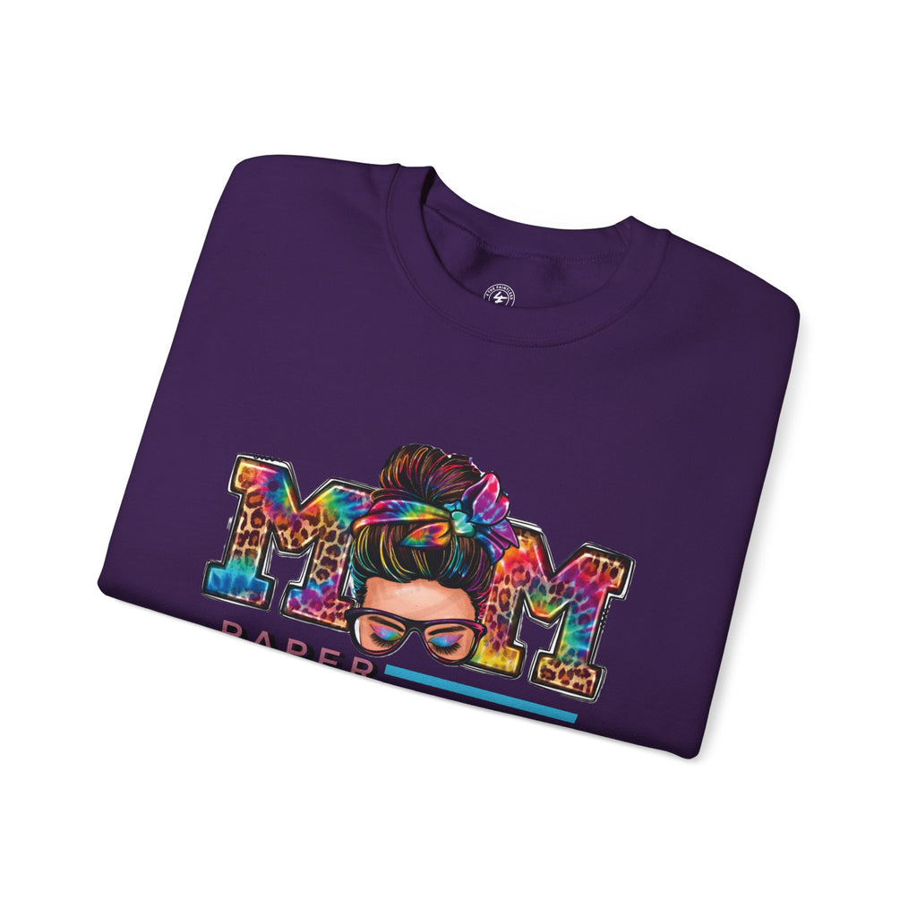 Mom Paper Chaser Sweatshirt — Graphic Crewneck for Hustling Moms