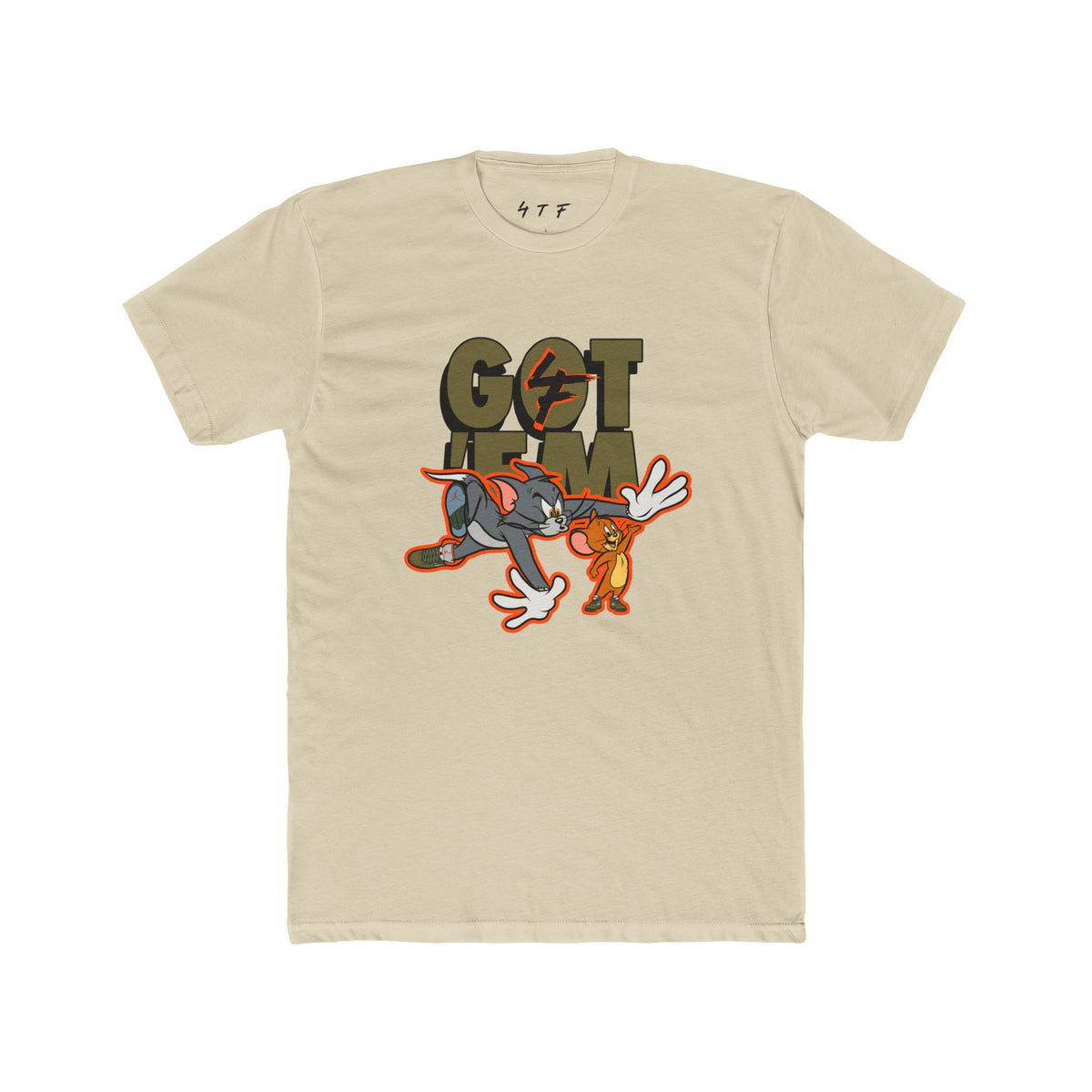 Got 'Em Cartoon Tee — Funny Tom & Jerry Style Graphic T-Shirt