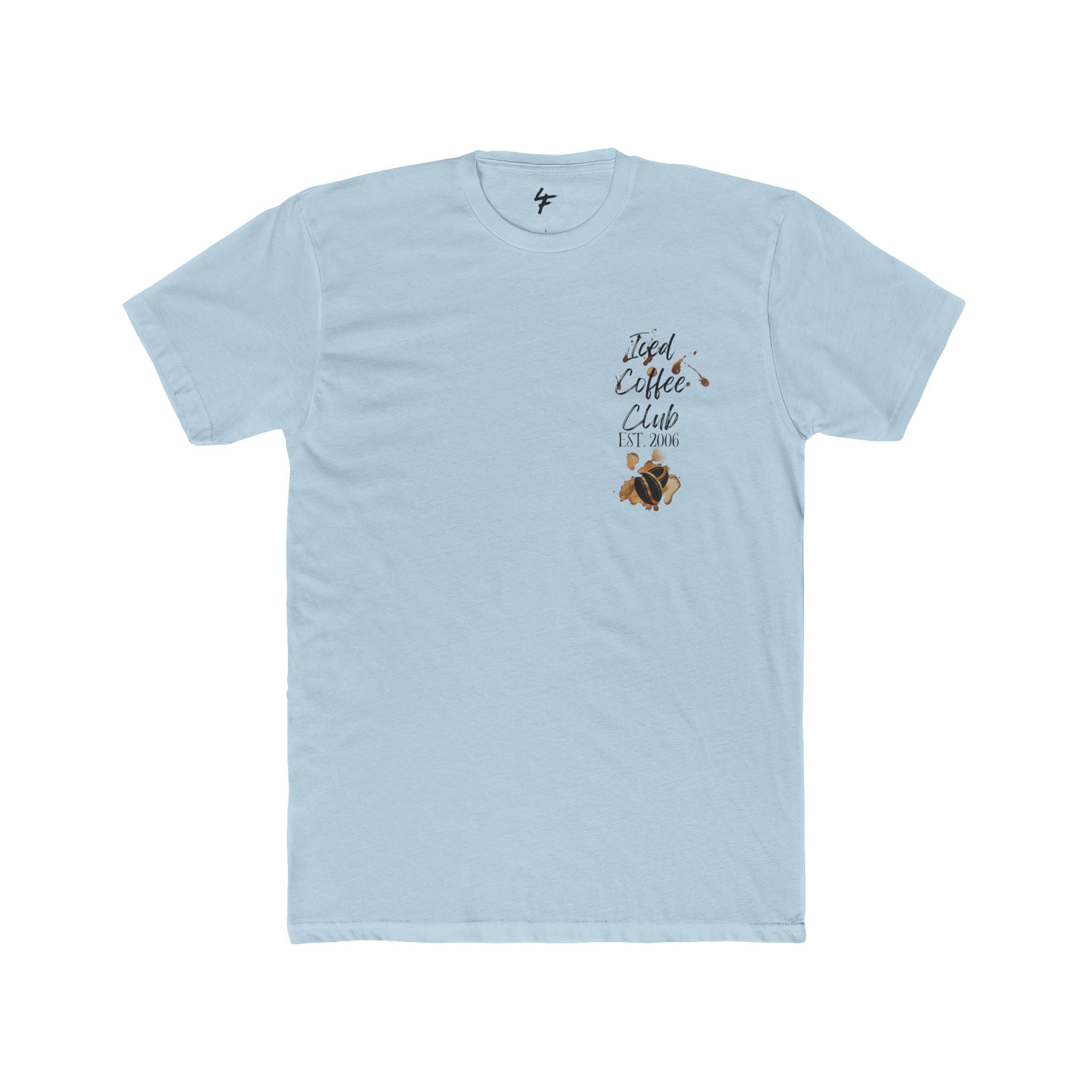 Iced Coffee Club Tee — Cute Pink Iced Coffee Graphic Shirt