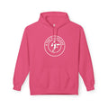Athletic Logo Hoodie — 'The Relentless' Circular Emblem Pullover