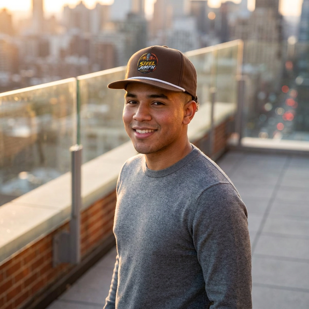 Rope Cap — Sunwashed "Steel JumpN" Vintage Logo Hat