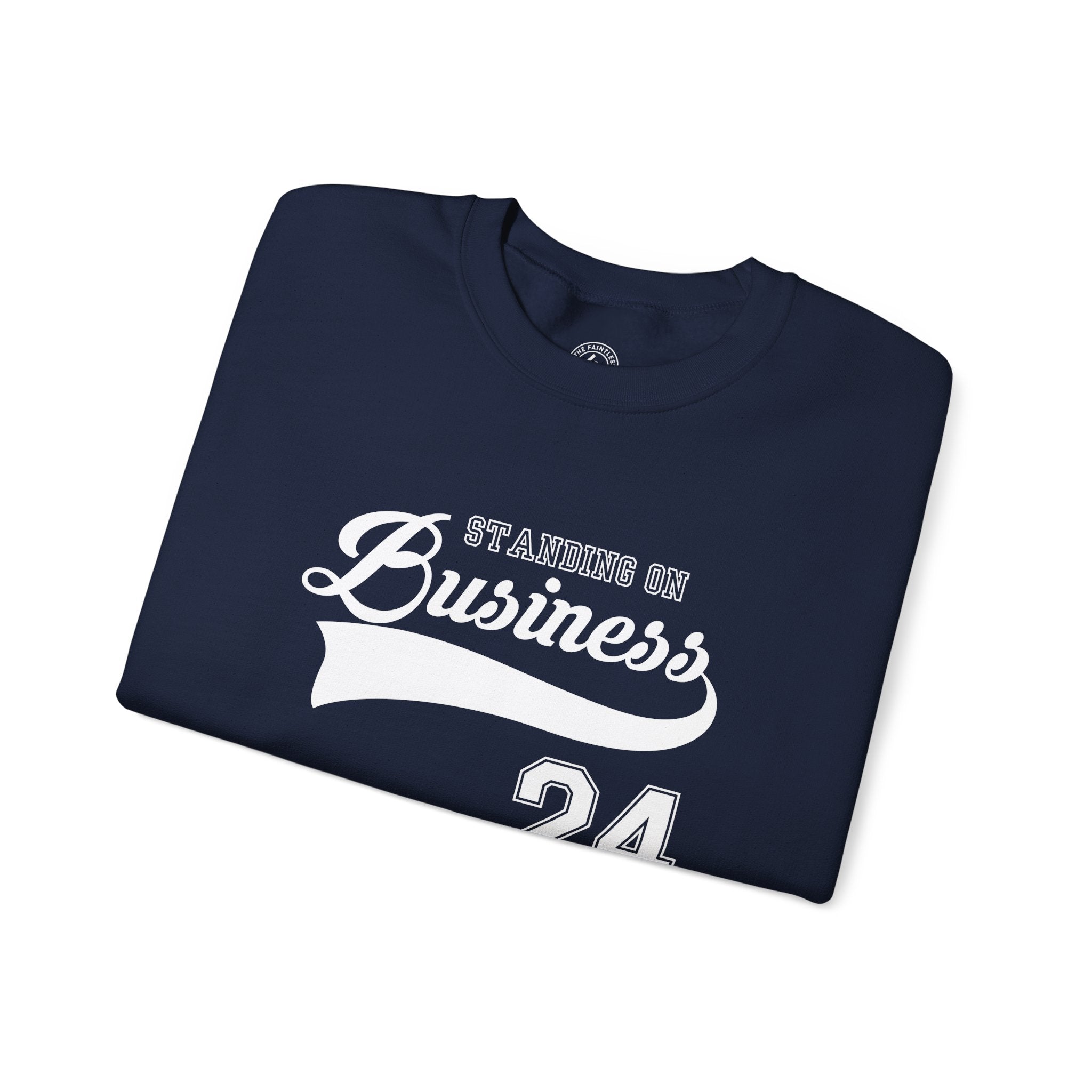 Crewneck Sweatshirt — 'Standing On Business 24' Vintage Athletic Logo