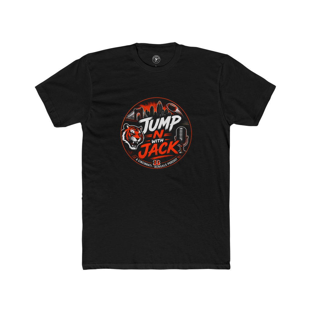 Jump-N-Jack Retro Radio Tee — Vintage Microphone & Tiger Logo