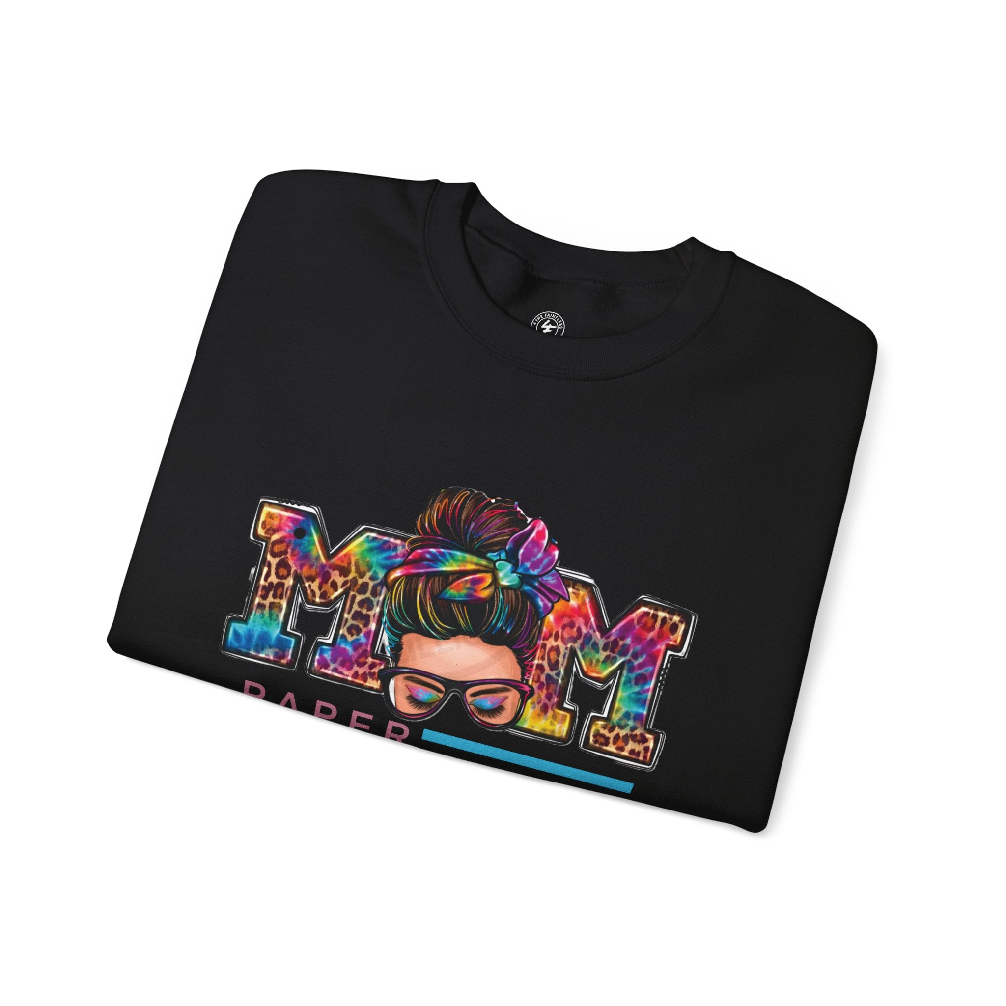Mom Paper Chaser Sweatshirt — Graphic Crewneck for Hustling Moms