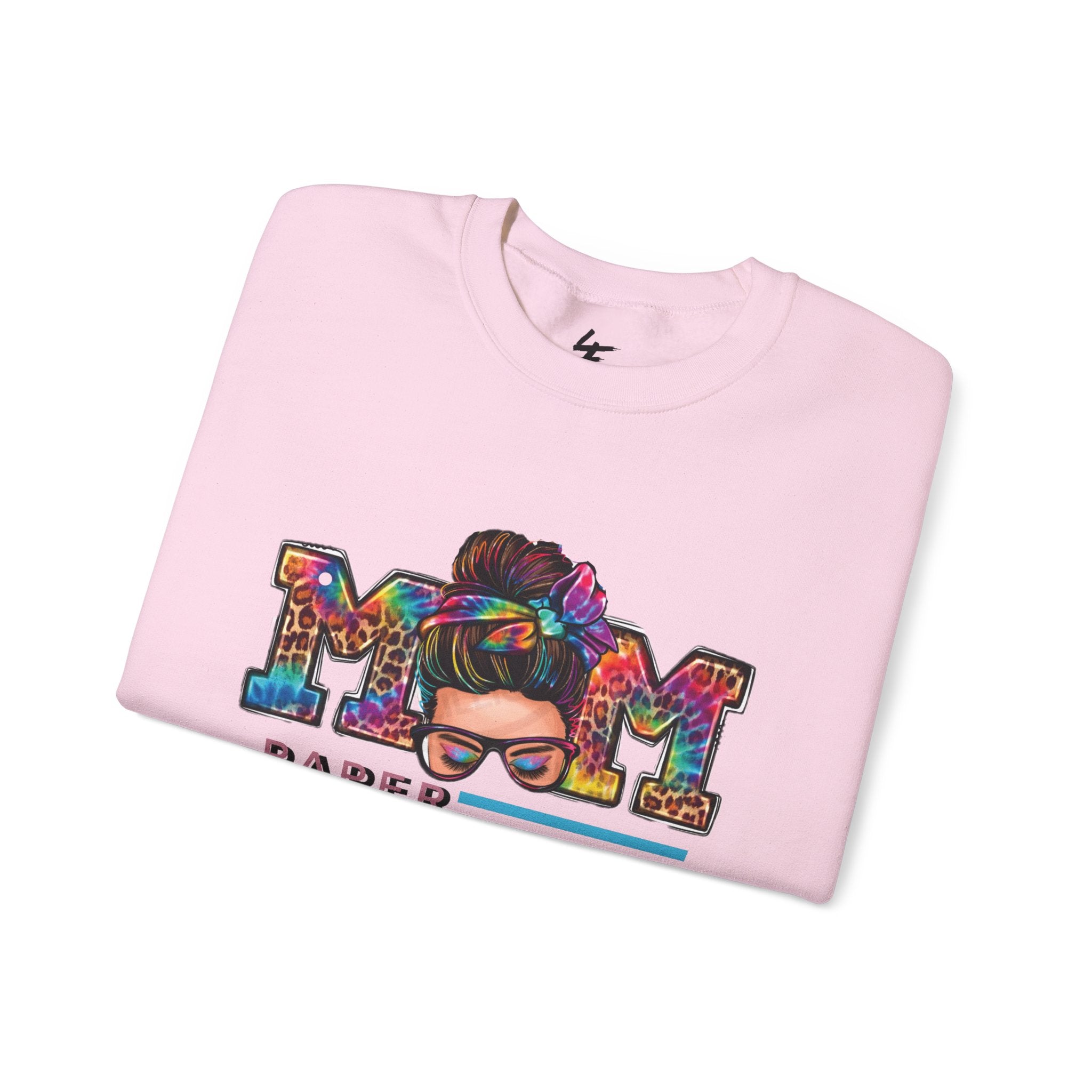 Mom Paper Chaser Sweatshirt — Graphic Crewneck for Hustling Moms