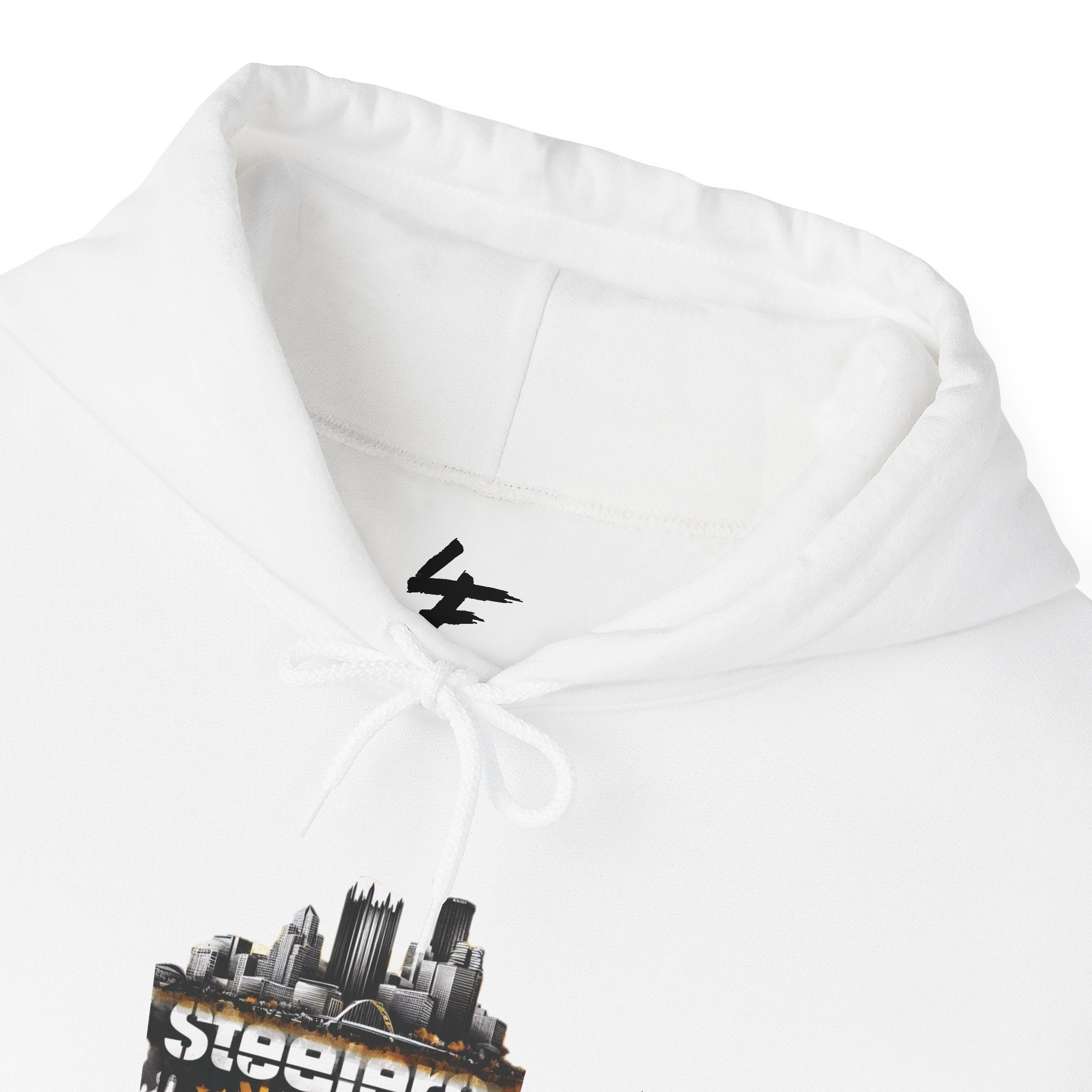 Steel Talk Hoodie — Pittsburgh Steelers Skyline & "Here We Go" Fan Pullover