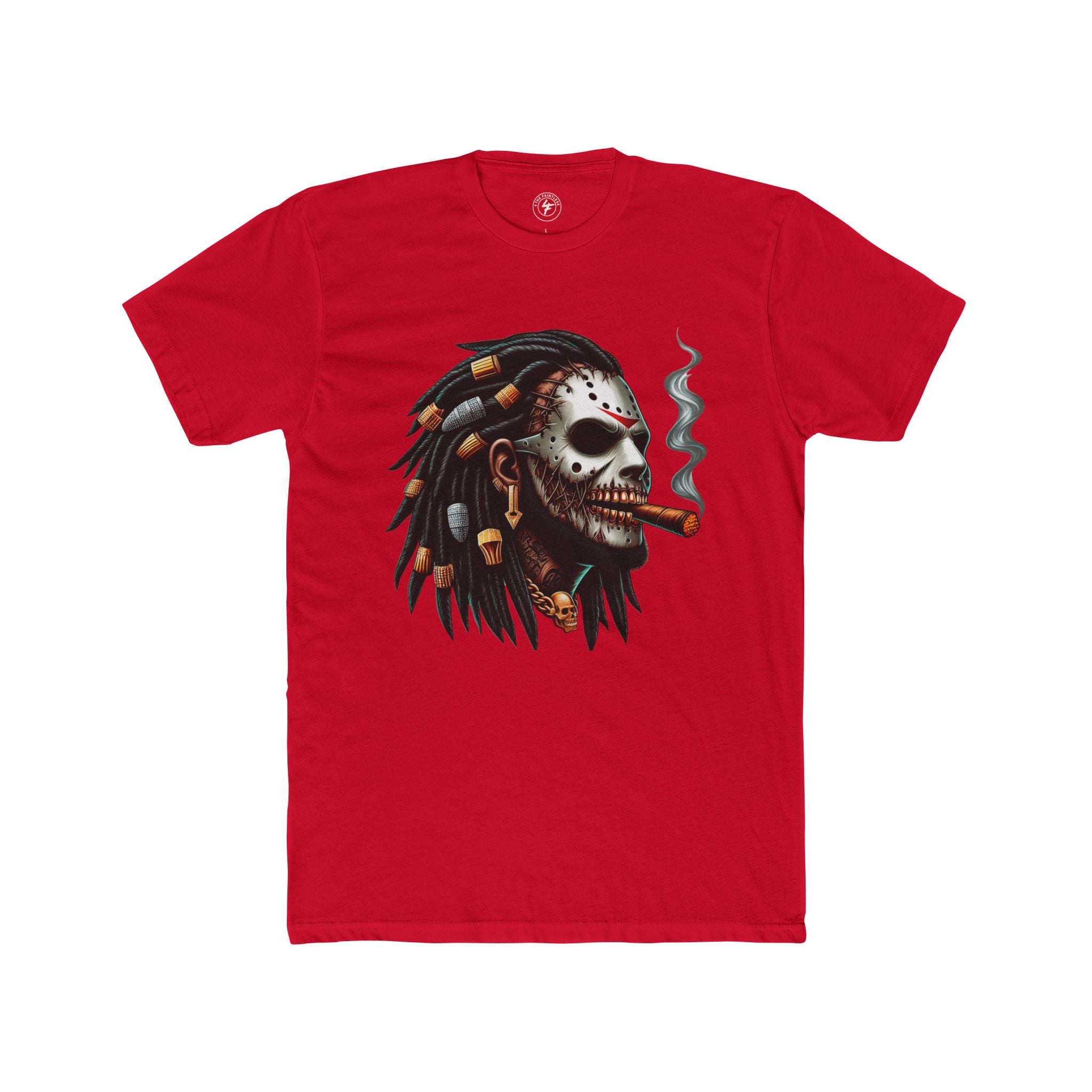 Skull Chief Tee — Smoking Cigar Day of the Dead Graphic T-Shirt