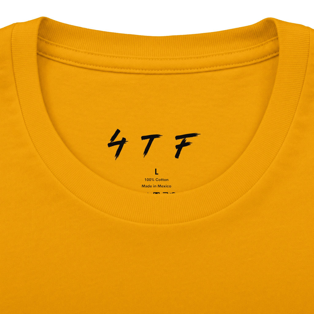 Steel Talk Graphic Tee — Bold Black & Gold Sports Podcast Shirt