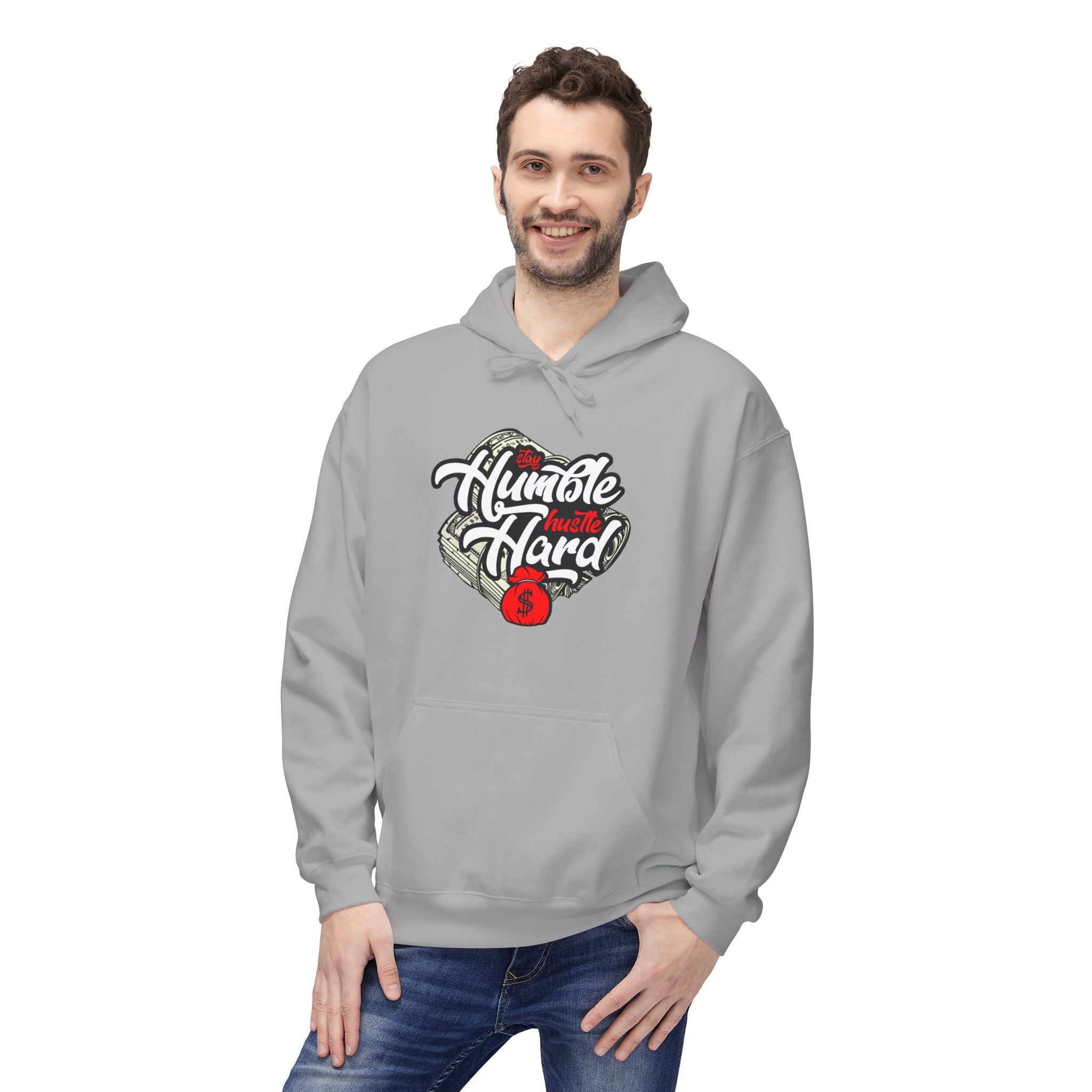 Hustle Hard Hoodie – Streetwear Motivational Graphic Hoodie