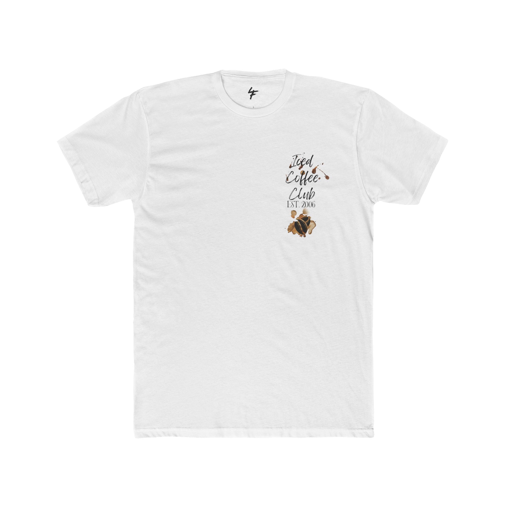 Iced Coffee Club Tee — Cute Pink Iced Coffee Graphic Shirt