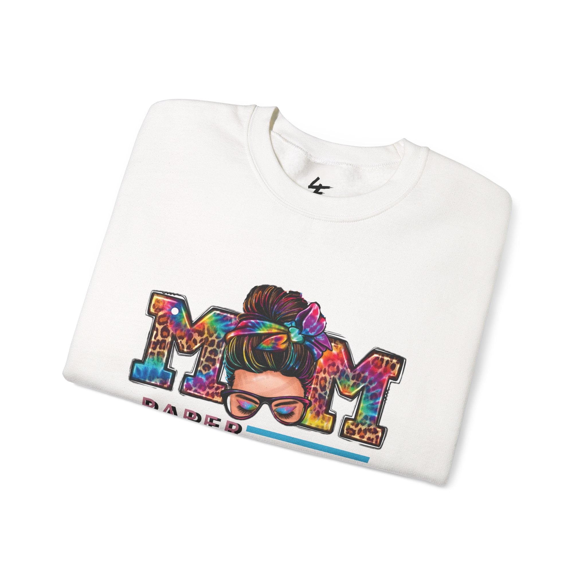 Mom Paper Chaser Sweatshirt — Graphic Crewneck for Hustling Moms